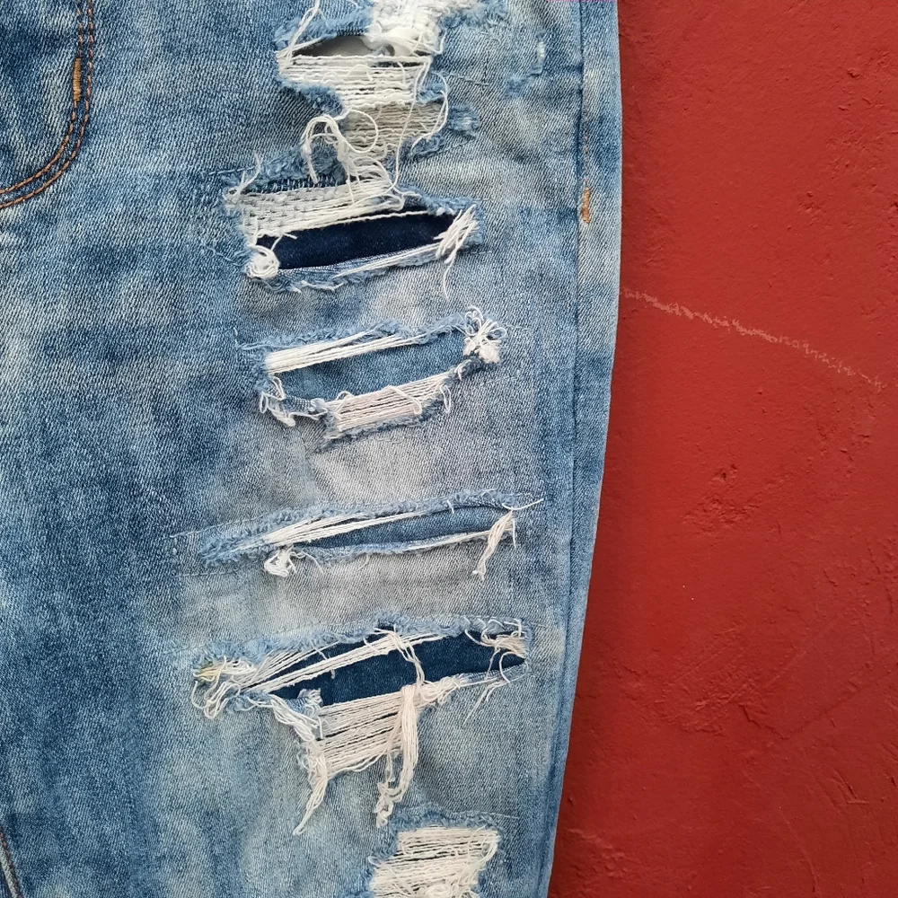 AEO American Eagle Curvy Hi Rise Jegging Distressed Skinny Jeans 6 Regular - Picture 9 of 11